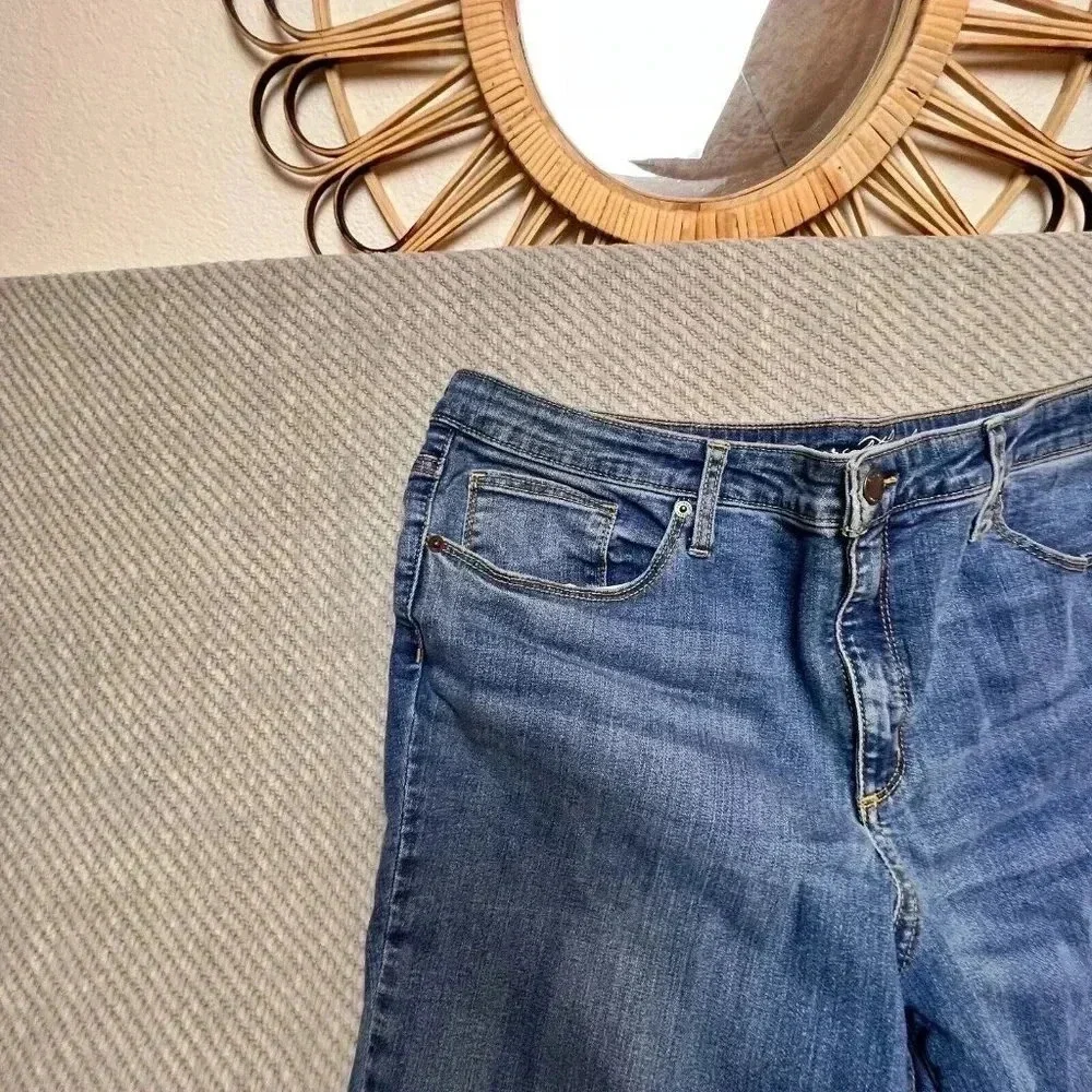 Universal Thread Womens Blue High Rise Skinny Jeans Plus Sz 18/34R Classic Basic